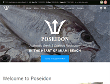 Tablet Screenshot of poseidonmiami.com